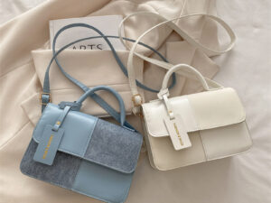 This Years Fashion Trend Textured Patchwork Tote Bags