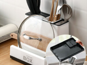 Tableware Storage Holders Kitchen Knife Plastic Storages Racks For Kitchen Convenience Cabinet Kitchen Gadgets