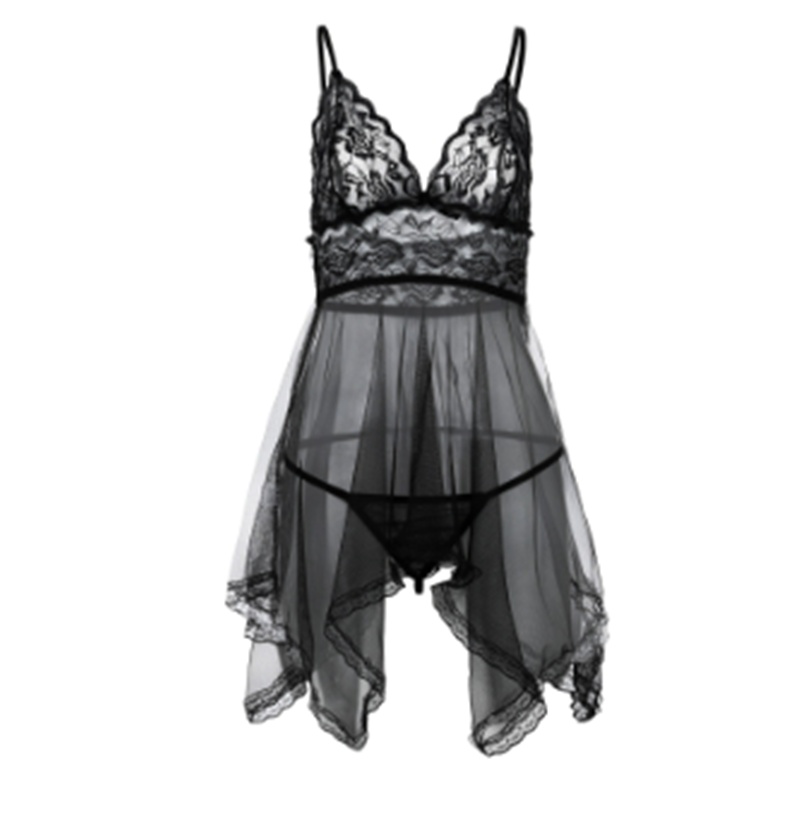 Sexy Lingerie Sexy Lingerie Front Slit Nightdress - Image 10