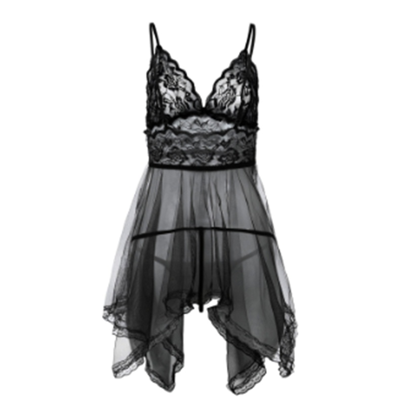 Sexy Lingerie Sexy Lingerie Front Slit Nightdress - Image 7