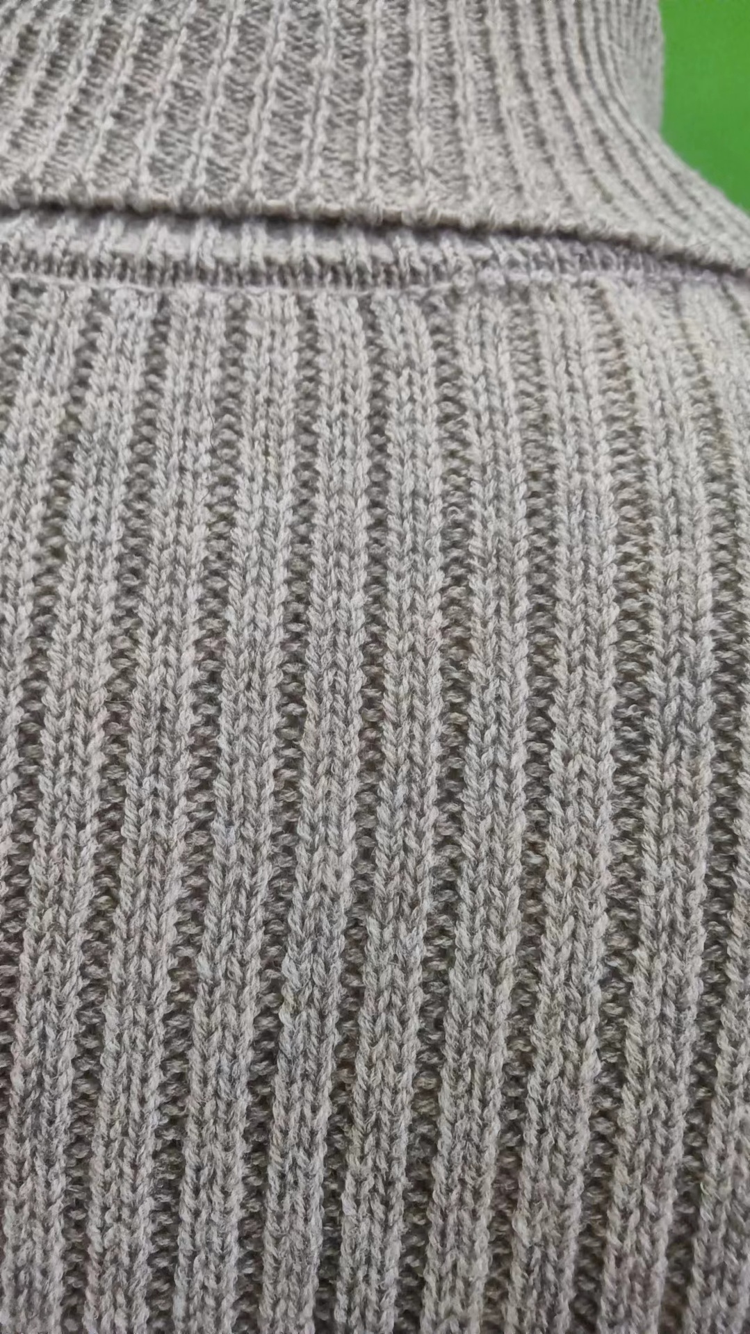 European And American Turtleneck Sweater Autumn And Winter Lapel Color Matching Knitted - Image 3