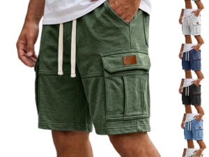 Men's Cargo Shorts With Pockets Fashion Summer Vacation Short Pants