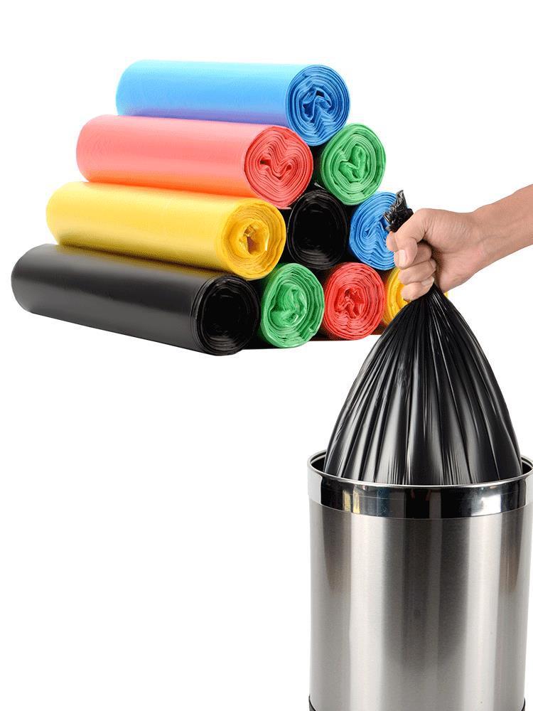 Household Thickened Disposable Black Flat-mouth Roll Kitchen Pull-grade Large Plastic Bag - Image 7