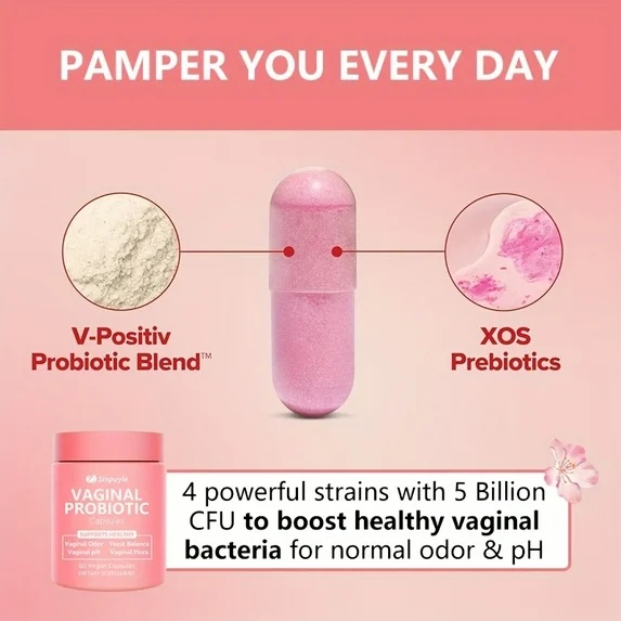 Feminine Vaginal Probiotic Supports PH Balance, Odor Control And Yeast Balance 60 Vegan Capsules - Image 7