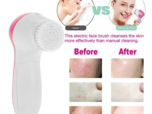 Facial Cleansing Brush Waterproof Face Spin Cleaning Brush With 5 Brush Heads