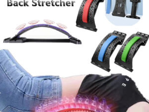 Back Stretcher Adjustable Back Cracker Massage Waist Neck Fitness Lumbar Cervical Spine Support Pain Relief