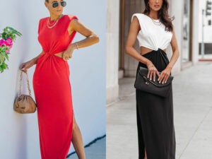 Womens Hollow-out Chic And Elegant Casual Dress