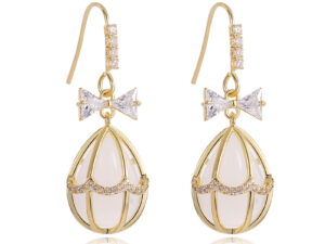 Opal Butterfly Stud Earrings Women