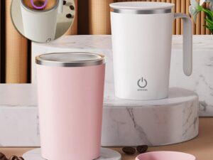 Kitchen Electric Mixing Cup Stirring Coffee Cup Automatic Mixing Mugs Cup Lazy Rotating Magnetic Water Cup