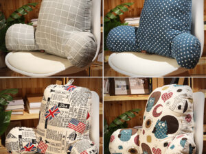 Office cotton and linen pillow