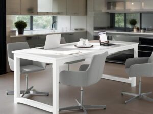 0.8'Executive Desk, Large Office Computer Desk With Thicken Frame, Modern Simple Workstation Business Furniture