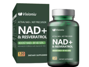 NAD Supplement With Resveratrol -120 Capsules, Anti-Aging Cellular Energy&Repair