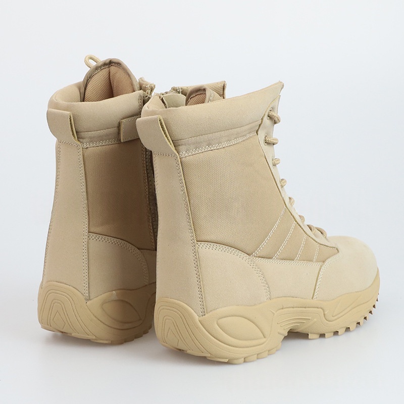 British-style High-top Camouflage Outdoor Shoes, Wear-resistant And Non-slip Hiking Boots - Image 5