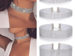 Fashion Women Full Crystal Rhinestone Choker Necklace Wedding Jewelry Chokers Necklaces For Women