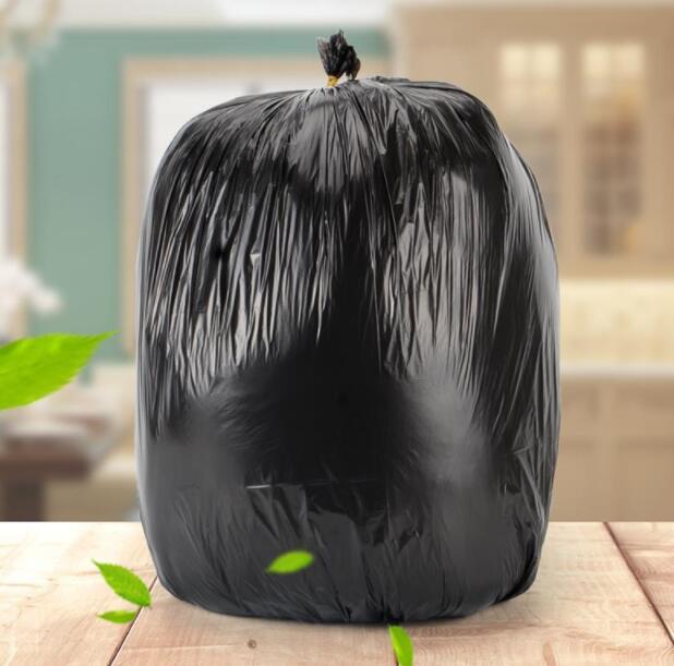 Household Thickened Disposable Black Flat-mouth Roll Kitchen Pull-grade Large Plastic Bag - Image 2