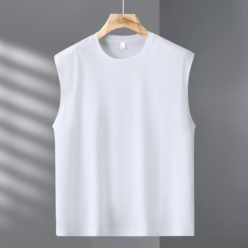 Solid-color Vest Sleeveless Cotton T-shirt - Image 3