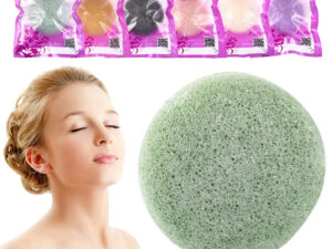 Konjac Sponge For Washing Face Round Konjac Konnyaku Sponge Facial Cleansing Exfoliator Bathing Puff Face Wash Puff