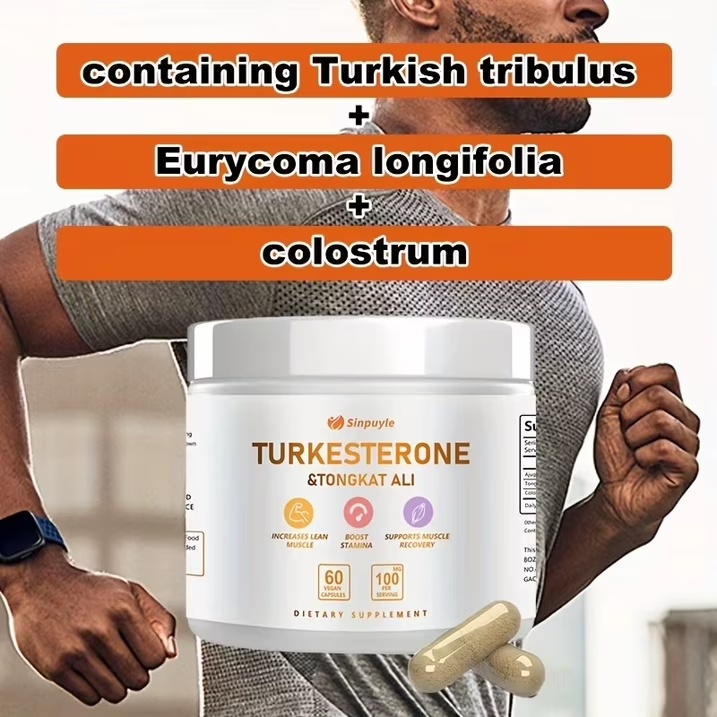 Turkesterone & Tongkat Ali Supplement , 60 Vegan Capsules, Lean Muscle Growth, Stamina Boost & Muscle Recovery - Image 3