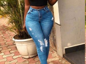 Women's Fashion Leisure Ripped Jeans