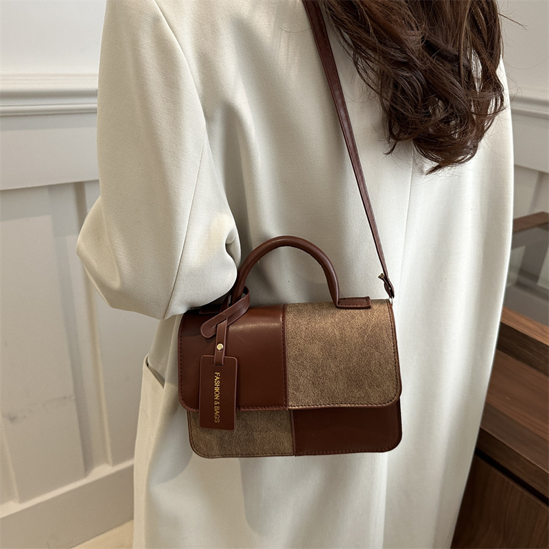 This Years Fashion Trend Textured Patchwork Tote Bags - Image 6
