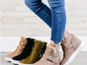 Flat Short Boots Women Fashion Casual