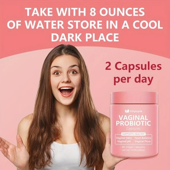 Feminine Vaginal Probiotic Supports PH Balance, Odor Control And Yeast Balance 60 Vegan Capsules - Image 2