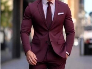 Elegant Banquet-Ready Business Suit Mens Slim-Fit Suits Set