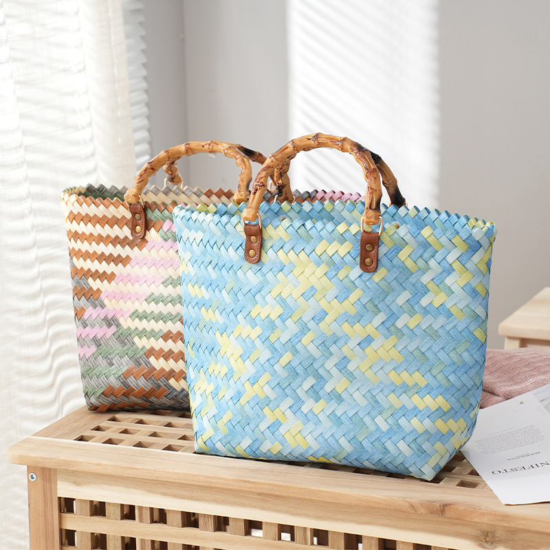 Women's Straw Bag Portable Large Capacity Tote Bag - Image 5
