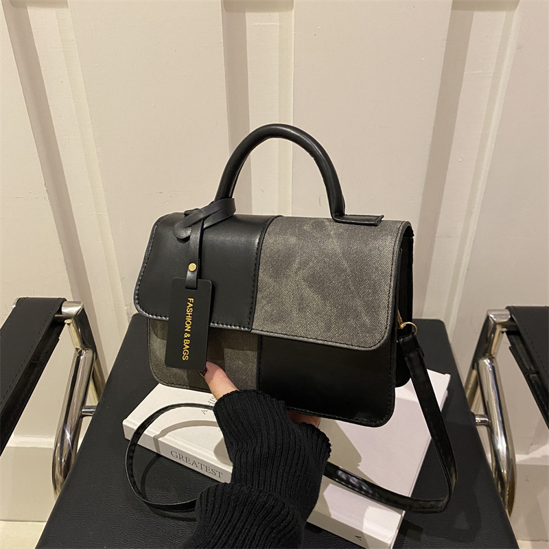 This Years Fashion Trend Textured Patchwork Tote Bags - Image 5