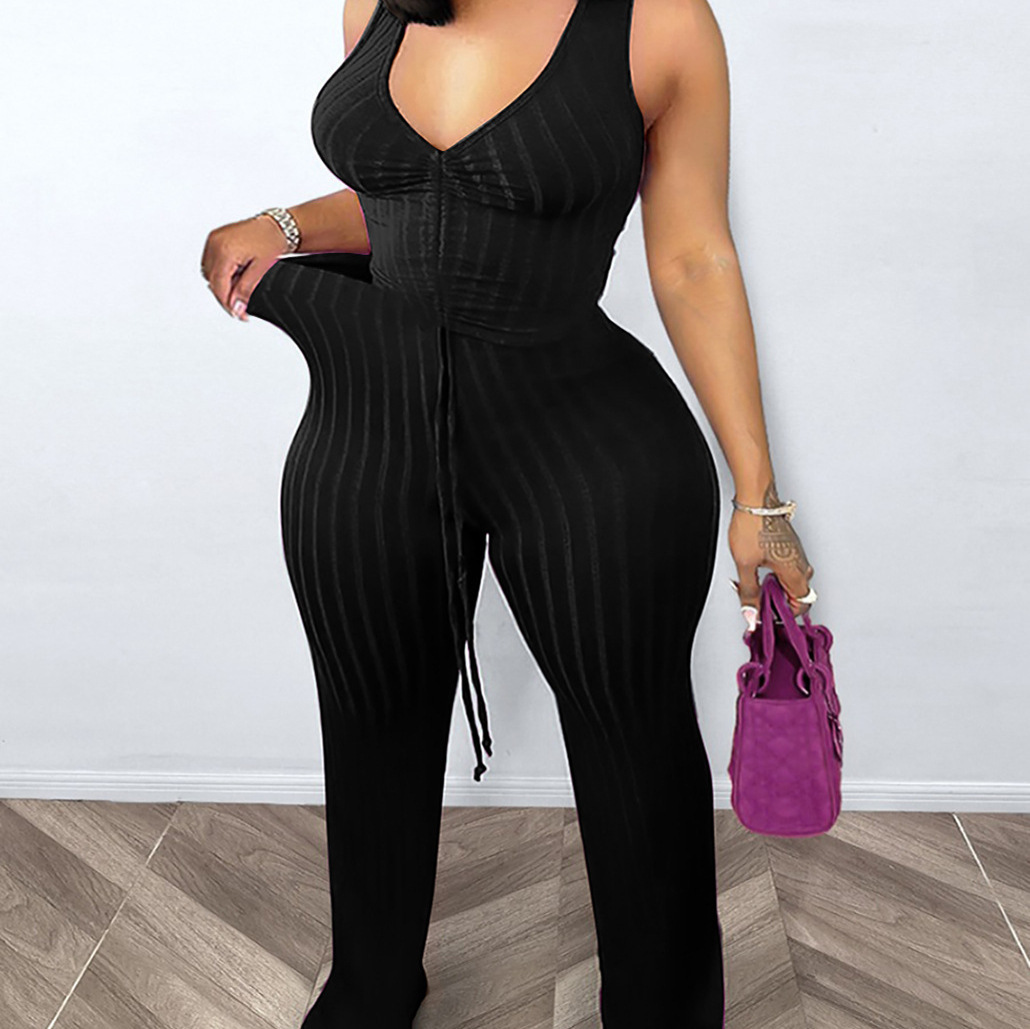 Plus-size Womens Casual And Comfortable Top And Flared Pants Two-piece Set - Image 2
