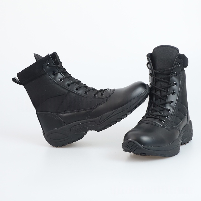 British-style High-top Camouflage Outdoor Shoes, Wear-resistant And Non-slip Hiking Boots - Image 3