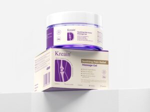 Kreain Nature Soothing Massage Relief Gel, Joint Purple Gel Cooling Soothes Cream For Knees, Hand Arthritis, Lumbar, Neck And Shoulders