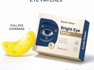 Kreain Nature Brightening Vegan Eye Strips With Lutein - 3 Pairs, Moisturizing For Tired, Puffy, Dry Eyes & Dark Circles, TikTok-Loved, Gift-Worthy Special Deal Summervibes