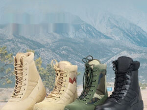 British-style High-top Camouflage Outdoor Shoes, Wear-resistant And Non-slip Hiking Boots
