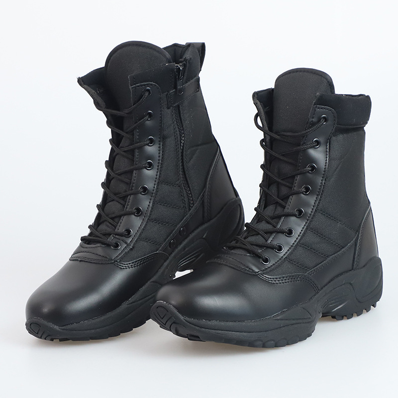British-style High-top Camouflage Outdoor Shoes, Wear-resistant And Non-slip Hiking Boots - Image 8