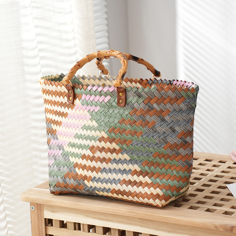 Women's Straw Bag Portable Large Capacity Tote Bag - Image 3