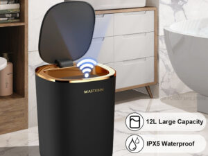 Smart Trash Can Inductive Household Light Luxury With Cover