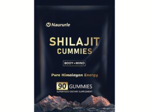 Shilajit Gummies Pure Himalayan Energy Superfood Supplement 90 Count Body & Mind Support