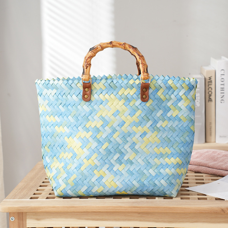 Women's Straw Bag Portable Large Capacity Tote Bag - Image 4