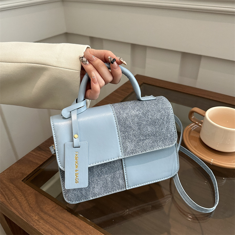 This Years Fashion Trend Textured Patchwork Tote Bags - Image 2
