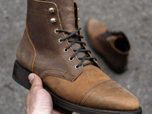 Mens Retro Round-toe Work Boots