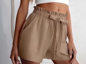 Summer Drawstring High-waist Shorts Casual Womens Summer Shorts
