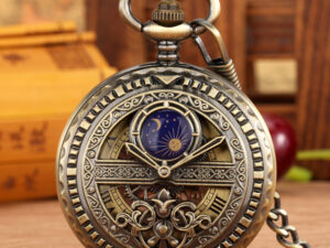 Roman-Numeral Manual Mechanical Pocket Watch