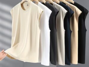Solid-color Vest Sleeveless Cotton T-shirt