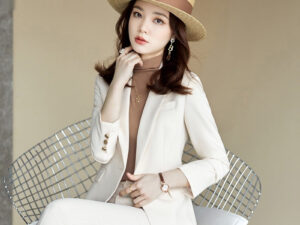 Long-sleeve Professional Suit With Formal Trousers