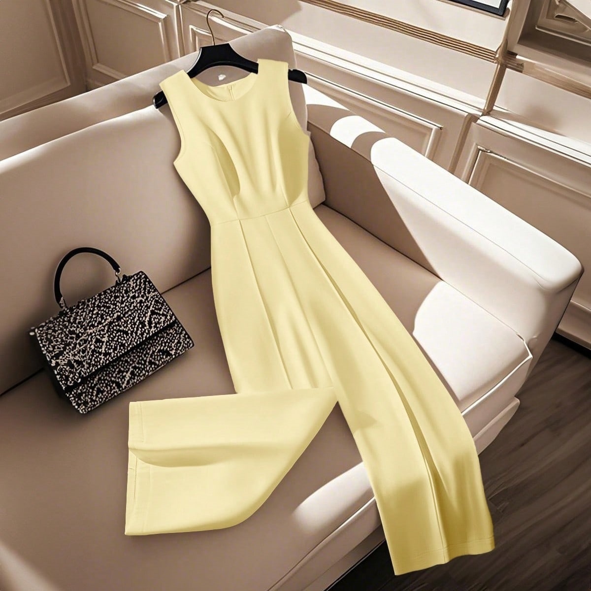 Sleeveless Waist-cinching Figure-flattering Jumpsuit - Image 2