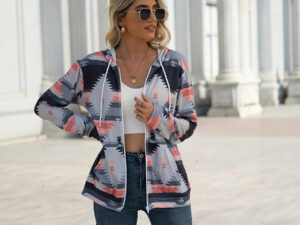 Womens Fashionable Casual VersatileAnd Relaxed-fit Printed Hoodie