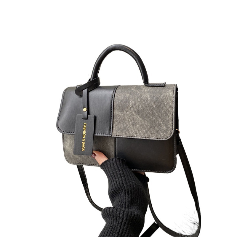 This Years Fashion Trend Textured Patchwork Tote Bags - Image 9