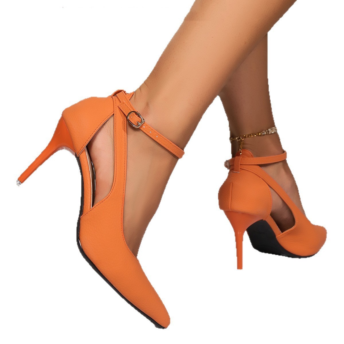 Summer Buckle Womens Fashion Stiletto Sandals - Image 4