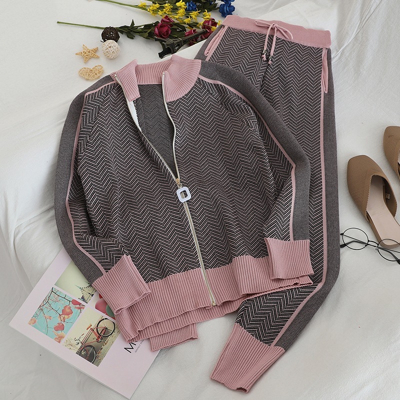 Winter Keep Warm Women Sweater Knitted Suits - Image 4